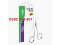 Kềm Nghĩa KM.601 - Kéo Cắt Tỉa Lông Mày Mũi Cong Nhọn Thép Không Gỉ